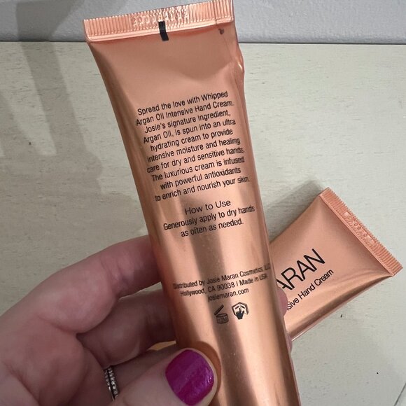 Josie Maran Whipped Argan Oil Intensive Hand Cream Duo Apple & Orange - Picture 4 of 5